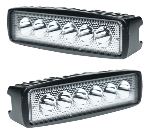 Par De Barras Led 6 Pulgadas Luz Blanca 18w Imloya