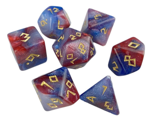 3 X 7 Piezas De Dados De Juego De Varios Lados, Juego De