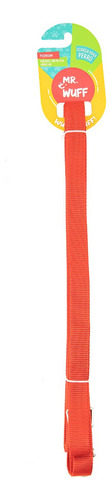 Correa Para Perro Larga 6m Resistente Mr Wuff Color Rojo
