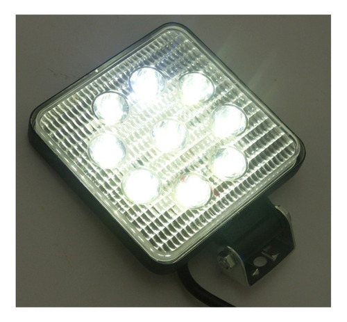 Neblinero Cuadrado Para Auto Con 9 Led / 12v