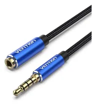 Comprar Cable Extensor Audio Vention - Auxiliar Jack 3.5 mm Macho a Hembra - MiniPlug Hi-Fi - 0.5 Metros - Trenzado Azul - Stereo TRRS Plug a Plug - Para Celular Auto Estereo PC Auriculares Microfono - BHCLD