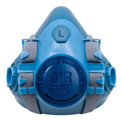Imagen 1 de 1 de Respirador De Media Cara Siliconado Doble Filtro, Air S950