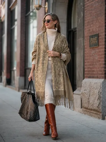 Pashmina Cashmire Bordado Fio Dourado Cachecol Inverno Luxo Marrom-claro Bordado Grande