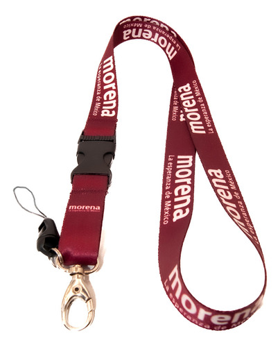 Movimiento De Regeneración Nacional Porta Gafete Lanyard