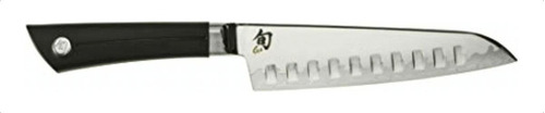 Shun Cuchillo Santoku, 7-inch Color Negro