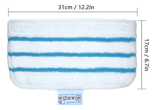 Almohadilla De Limpieza Para Steam Mop Fsm1610/fsm1630, Paqu