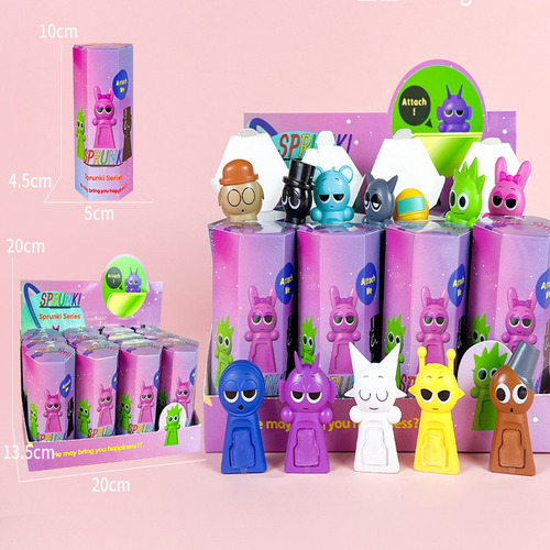 Kit 12 Figuras Sprunki Monstruos De Colores Juego De Música