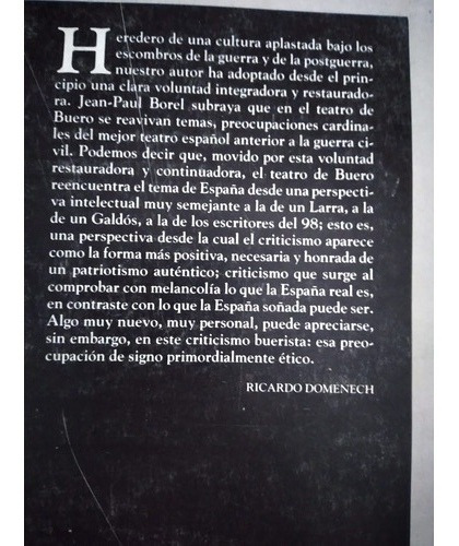 El Concierto De San Ovidio/ El Tragaluz: A. Buero Vallejo (Usado)