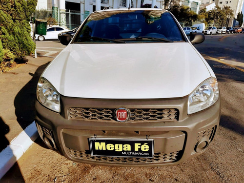 Imagem 5 de 14 de Fiat Strada Hard Working Flex Branco Completo Km Baixa