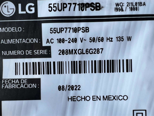 Tiras Leds Lg 55up7710psb Ssc_y21 Slim Trident_55up80 Hp* (Usado)
