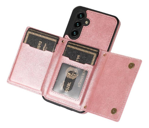 Funda Cartera Con Brillo A La Moda Para Samsung Galaxy S24