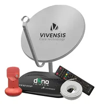Comprar Kit Receptor Digital Vivensis Vx10 Antena Lnbf Ku Cabo