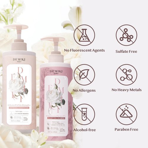 Conjunto De Shampoo E Condicionador Clarificador Demiki Para