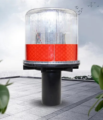 Y Baliza Destellante Solar Led Rojo