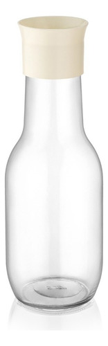 Botella De Agua Heladera Surtirdora Facil De Vidrio 1 Litro Color Blanco