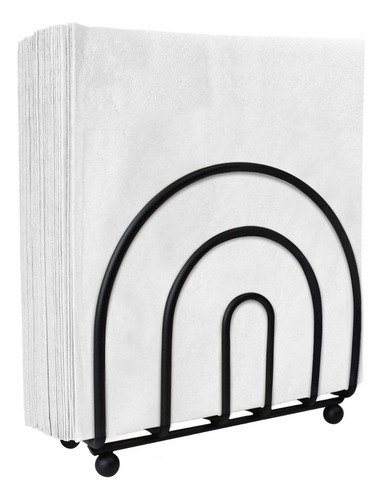U Chef Servilletero Para Mesa Y Comedor De Cocina De Metal Color Negro