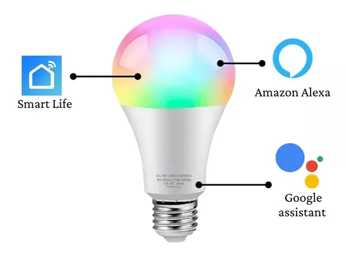 Foco Led Smart Rgb 10w Pack X5 Inteligente Wifi Celular