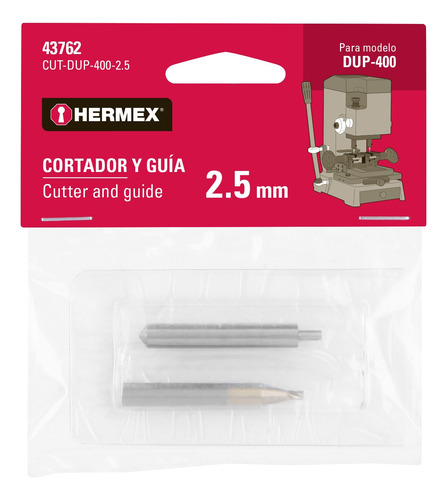 Cortador Guia 2.5mm Refacción 2pz Duplicadora Hermex 400 410