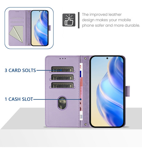 Funda Tipo Cartera Clásica Para Cubot A/ P/ Note/max Series Con Bloqueo Rfid, Correa De Muñeca, Ranuras Para Tarjetas, Cierre Magnético