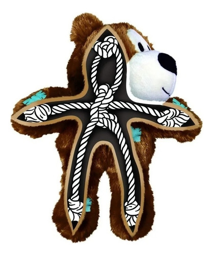 Ursinho P/ Cães Super Resistente Wild Knots Cinza Pp Kong Desenho Urso
