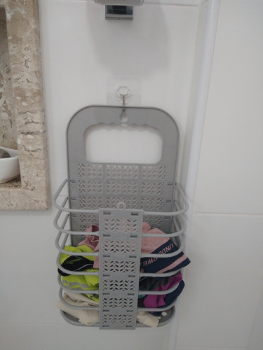 Imagem 3 de 10 de Cesto Multiuso Dobrável Roupa Suja Organizador Banheiro
