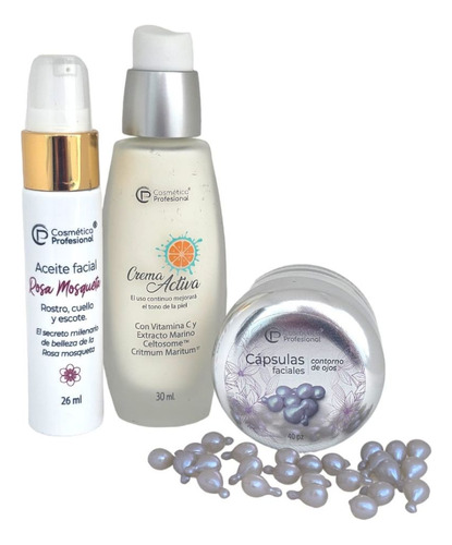 Kit Belleza Activa-rosa-contorno De Ojos