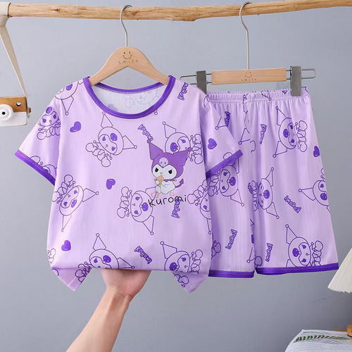 Hu Conjunto Pijama Infantil Sanrio Kuromi Cinnamoroll