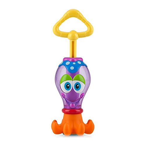 Nuby Purple Squid Squirter - Juguete Interactivo Divertido P