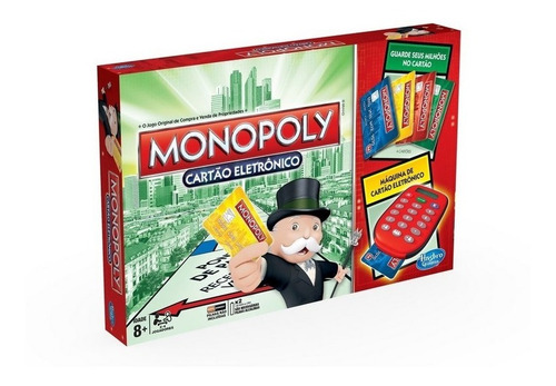 Jogo Monopoly Com Cartão Eletrônico - Hasbro