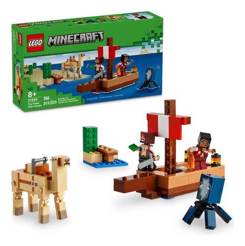 Lego Minecraft El Viaje En El Barco Pirata Modelo 21259 / H 166 Pirata