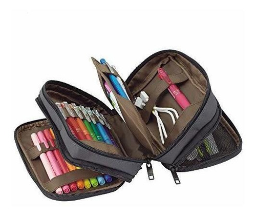 Imagen 2 de 7 de Funda Con Triple Cierre Para Bolígrafos 7.9 X 3.5 X 4.7