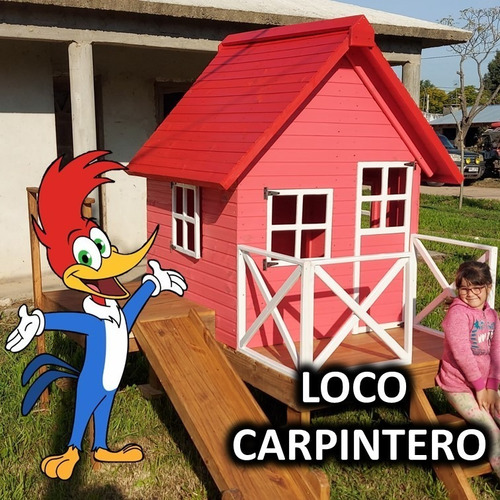 Casita De Madera Infantil Día Del Niño Navidad Reyes 2,024
