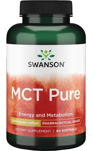 Mct Pure 90cáp/1000mg Energizante Swanson