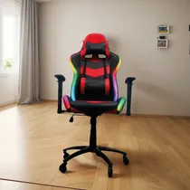 Comprar Silla Gaming Gambyte Premium, Negro C\u002F Rojo, Led-rgb