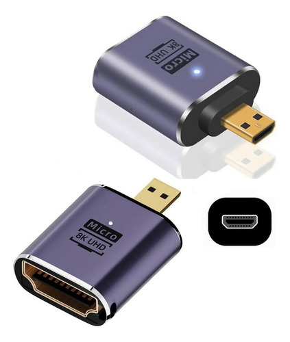 Extensión Goliton Hdmi Macho A Hdmi 2.1 Hembra Uhd Gold Conv