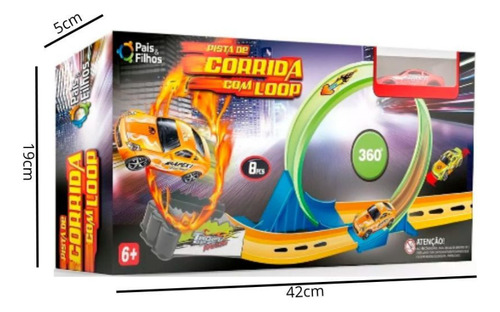 Ista De Corrida Com Lançador E Loop 360o Diversão Total