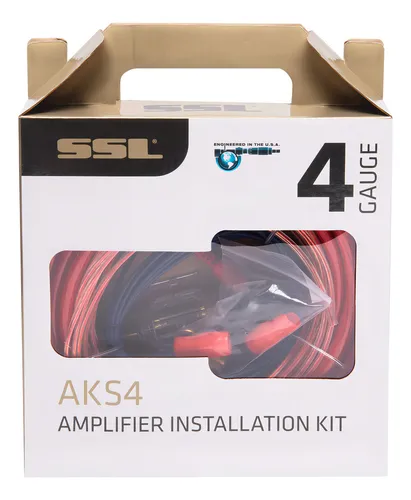 Sound Storm Laboratories Kit De Cableado De Instalación De Amplificador De Calibre 4 Aks4: Un Kit De Cableado De Amplificador De Automóvil Lo Ayuda A Hacer Conexiones Y Brinda Energía A Su Radio