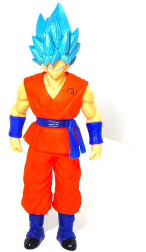 Dragon Ball Super Figura Goku Sayayin Dios Blue Luz Led 27cm