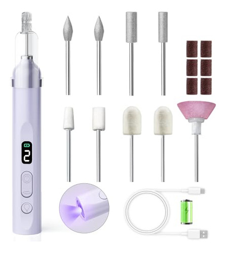 Kit De Máquina Pulidora De Uñas Jgo Lima De Uñas Eléctrica K