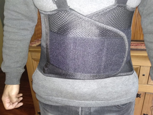 Imagen 5 de 6 de Faja Lumbar De Trabajo Fuerza Excelente Unica Doble Ajuste
