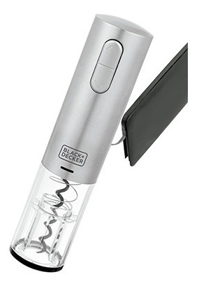Abridor De Vinho A Bateria Usb Inox W10 Black And Decker
