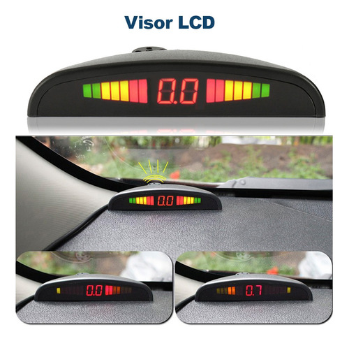 Retrovisor Com Tela + Câmera + Sensor Ré Vermelho Fox 2009