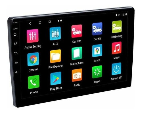 Radio Auto 2 Din Sistema Android 10 Gps  Wifi 9'' Pulgadas 