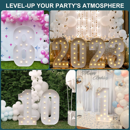 Letras Y Números Gigantes De 122cm Para Decorar Bodas