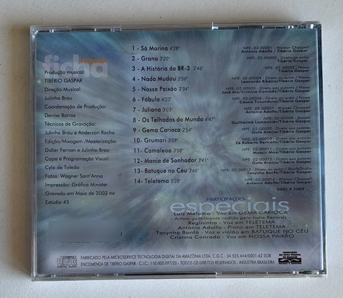 Cd Tibério Gaspar - Tibério Canta Gaspar (2002) - Lacrado