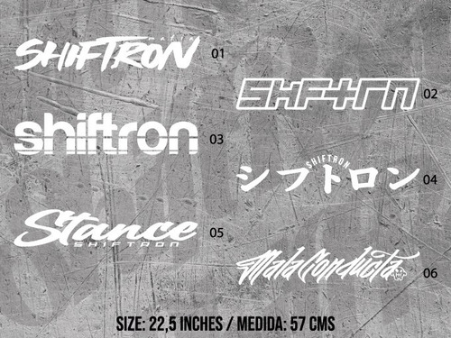 Imagen 2 de 2 de Calcomania Parabrisas Personalizada, Shiftron, Jdm, Euro!