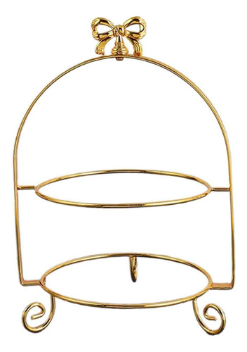New.. Soporte Para Pasteles, Soporte Para Servir, Oro Y 2