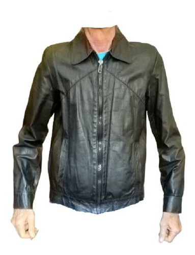 Campera De Cuero Napa Legitimo Elegante Y Casual Unisex (Usado)
