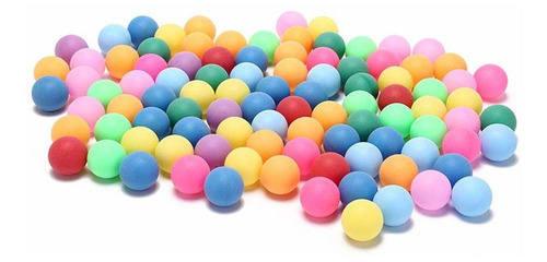 Paquete De 50 Pelotas De Ping Pong De Colores De 1.575in Y 0