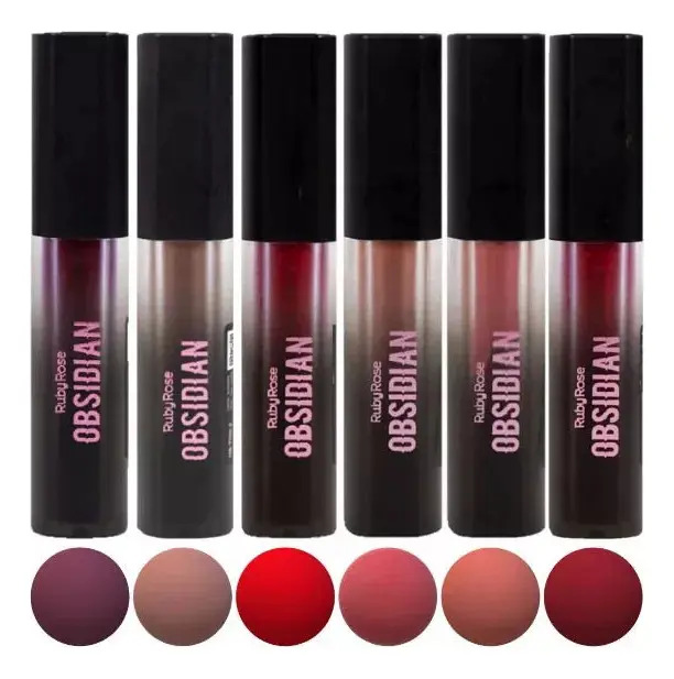 Batom Liquido Obsidian Ruby Rose Ocl03
